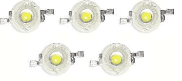 1 WATT WHITE LED ( 5 PCS)